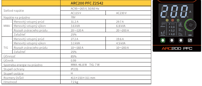 jasic mma arc 200 pfc
