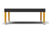 Zvárací stôl Alfa In STANDARD 2400 x1200x15mm s pojazdnými koliečkami