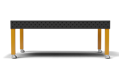 Zvárací stôl Alfa In STANDARD 2400 x1200x15mm s pojazdnými koliečkami