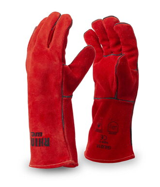 Zváračské rukavice RHINOweld GL016 Simply Red