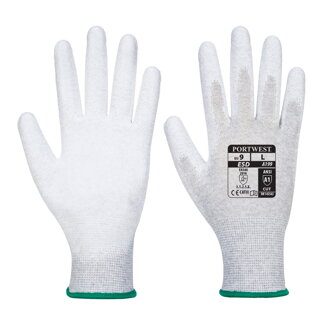  Automatové antistatické PU rukavice Grey Portwest VA199