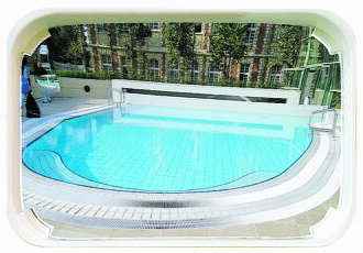 Špecifické zrkadlo pre bazény Vialux 9210PS