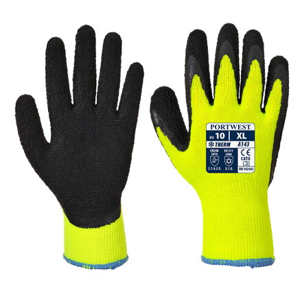 Rukavice Thermal Soft Grip Yellow/Black Portwest A143