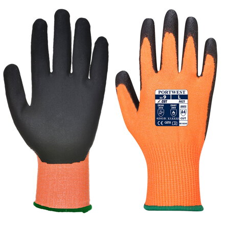 Rukavice neporezné Vis-Tex Orange/Black Portwest A625