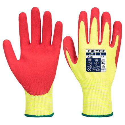 Vis-Tex HR Cut rukavice - Nitril Žltá/Červená Portwest A626