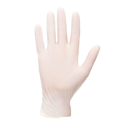 Rukavice jednorazové latexové púdrované White Portwest A910 (100 ks)