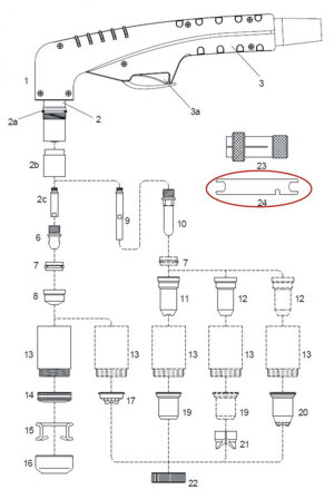 Kľúč na elektródu PT-60, 100