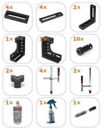  SET1 PROFI Sada pro PROFI stoly 1 ( príslušenstvo 33 ks ) Alfa In