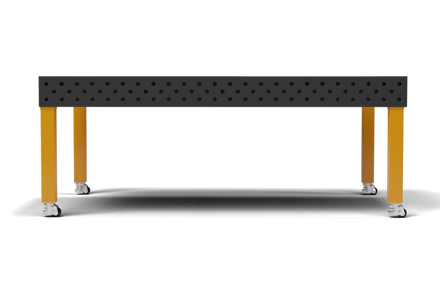 Zvárací stôl Alfa In STANDARD 2400 x1200x15mm s pojazdnými koliečkami