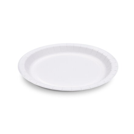 Papierový tanier extra-pevný 23 cm biely (100 ks)