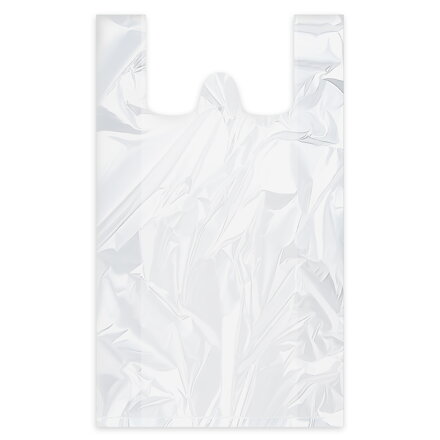 Taška extra-silná 40+20 × 60 cm 18 kg biela (50 ks)
