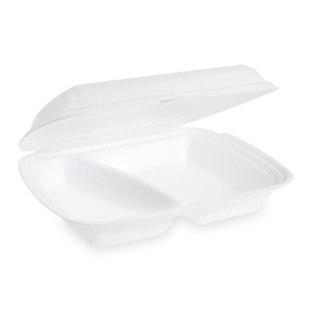 Menu box XPS 2-dielny 241 × 207 × 69 mm biely (125 ks)