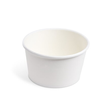 Papierová miska okrúhla 350 ml biela 115 mm (50 ks)
