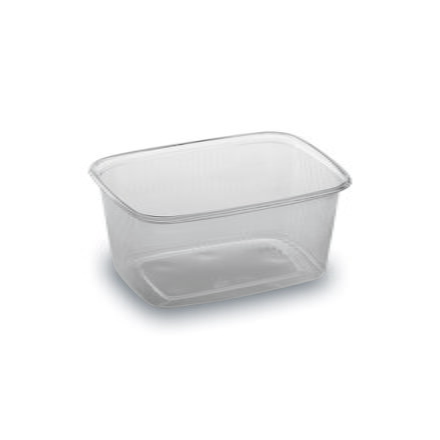Miska PP hranatá priehľadná 108 × 81 mm 250 ml (100 ks)