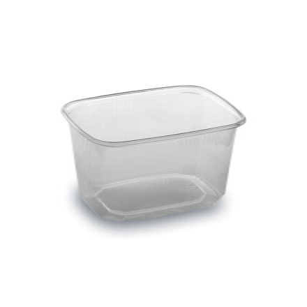 Miska PP hranatá priehľadná 108 × 81 mm 300 ml (100 ks)