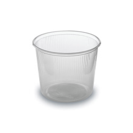 Miska PP okrúhla priehľadná Ø101 mm 400 ml (100 ks)