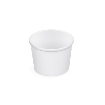 Papierová miska na zmrzlinu 250 ml biela 90 mm (50 ks)