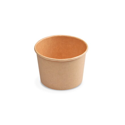 Papierová miska na zmrzlinu 250 ml kraft 90 mm (50 ks)