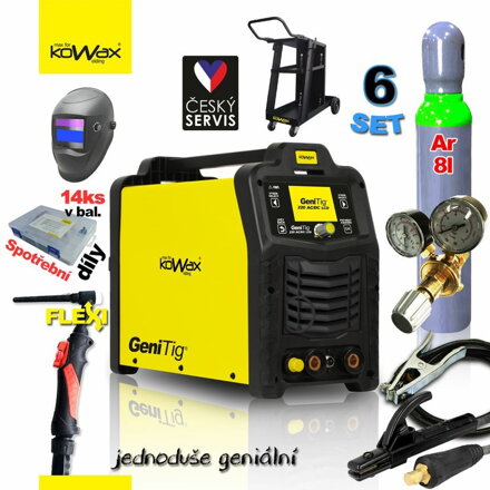 KOWAX® GeniTig® 220AC/DC, LCD, PULZ, SYN, HF Set 6