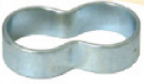 Deformačná hadicová dvojspona na súbežné spojenie dvoch hadíc DN6-8-10