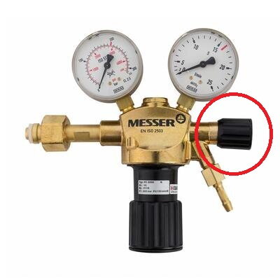 Kryt uzatváracieho ventilu - výstupný tlak Messer Constant 2000