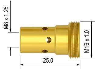 Medzikus Parker M8 25.0mm mosadz MB401