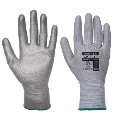 Automatové PU dlaňové rukavice Grey Portwest VA120