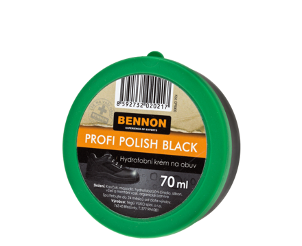 Krém na topánky BNN PROFI POLISH BLACK 70 ml