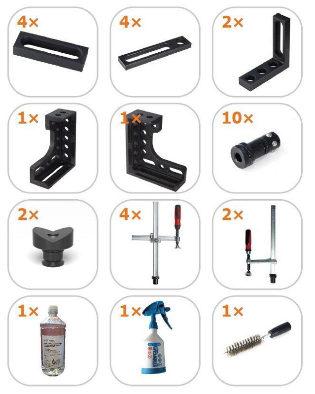  SET1 PROFI Sada pro PROFI stoly 1 ( príslušenstvo 33 ks ) Alfa In