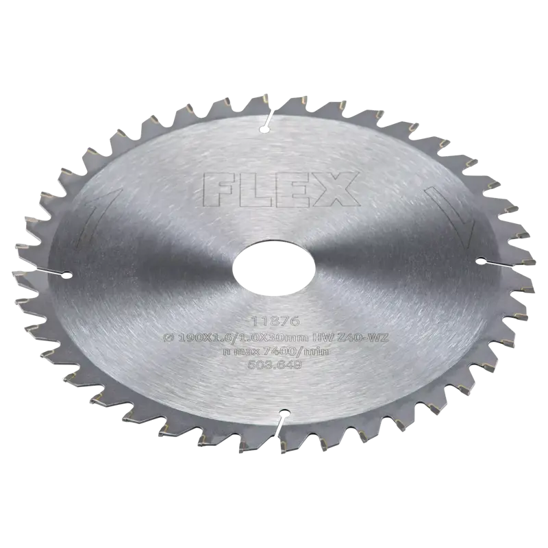 Špeciálny pílový kotúč Flex D190x1,6/1,0x30 HW Z40/15° WZ