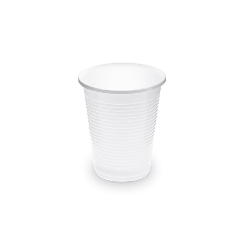 Plastový pohár na nápoje 180 ml biely (100 ks)