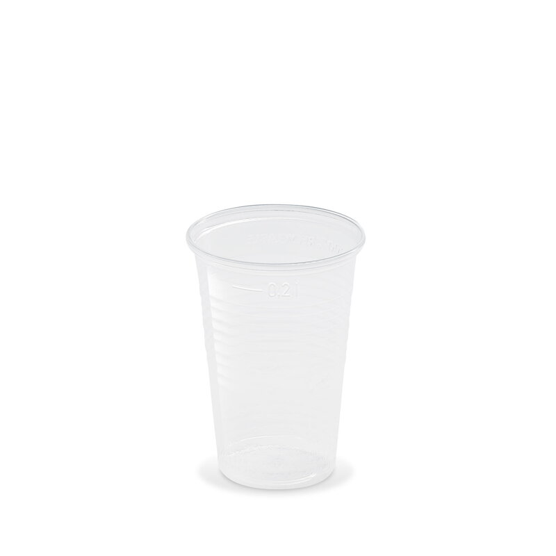 Plastový pohár na nápoje 200 ml číry (100 ks)