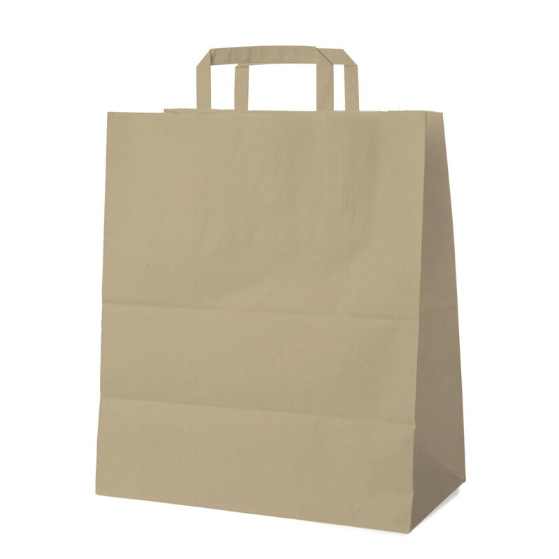 Papierová taška hnedá 40+16 × 45 cm (50 ks)