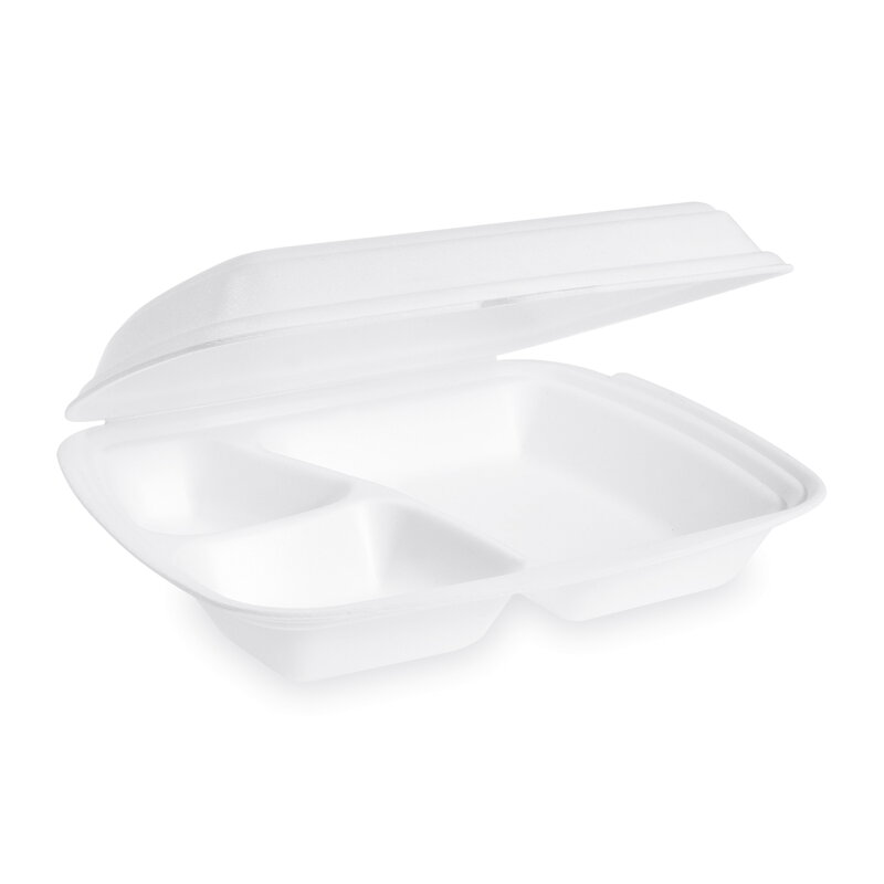 Menu box XPS 3-dielny 241 × 207 × 69 mm biely (125 ks)
