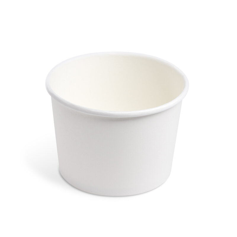 Papierová miska okrúhla 500 ml biela 115 mm (50 ks)