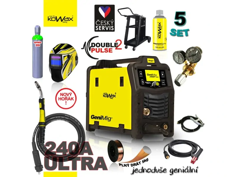 KOWAX® GeniMig®240DP LCD, MIG/MAG/LiftTIG Set 5 KOWAX® GeniMig®240DP LCD, MIG/MAG/LiftTIG Set 5