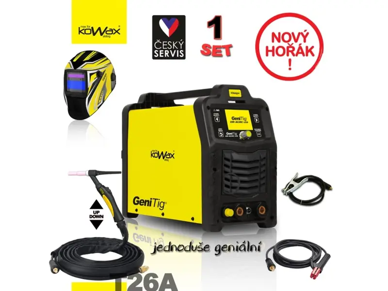 KOWAX® GeniTig® 220AC/DC, LCD, PULZ, SYN, HF Set 1