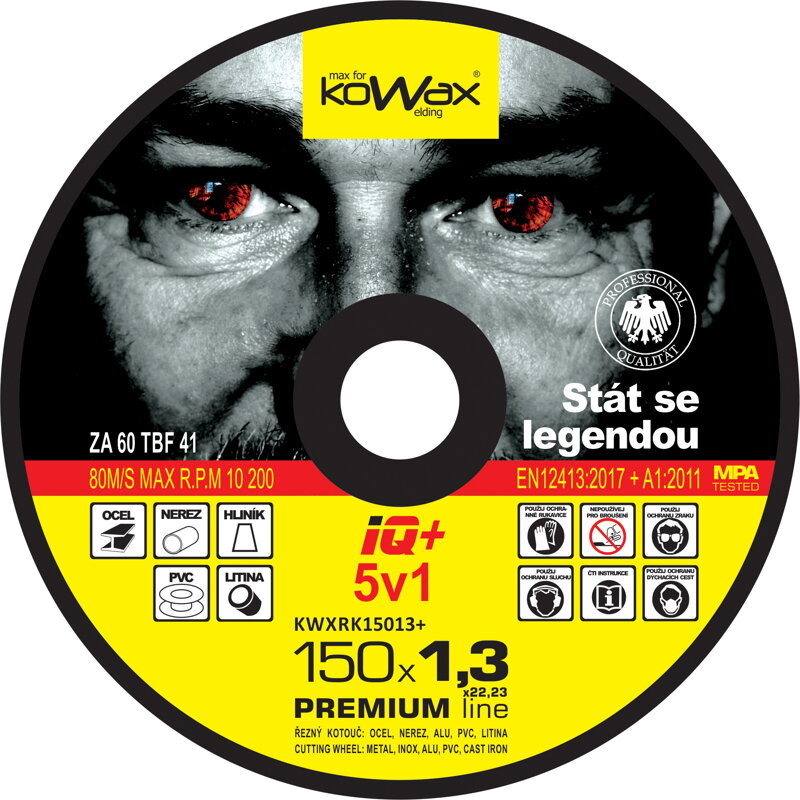 Rezné kotúče Kowax IQ+ 5v1 150 Rezné kotúče Kowax IQ+ 5v1 150