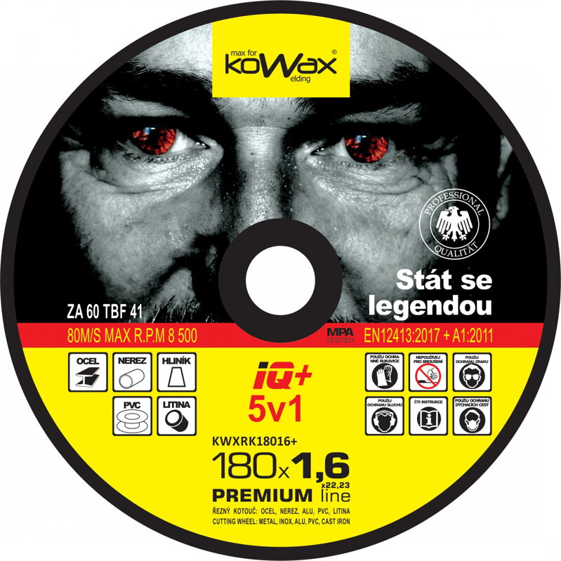 Rezné kotúče Kowax IQ+ 5v1 180 Rezné kotúče Kowax IQ+ 5v1 180