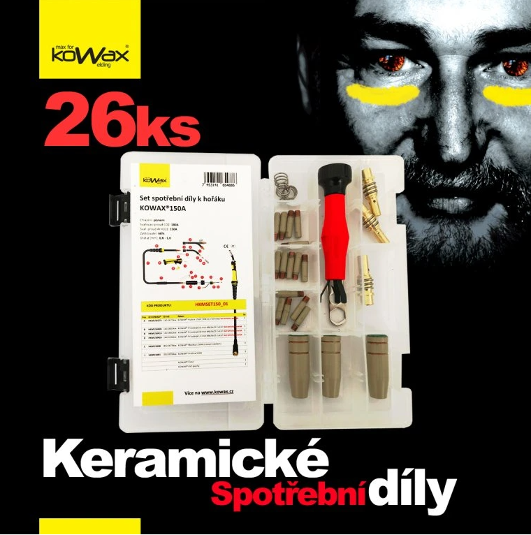 Sada spotrebných dielov Kowax horák MIG 150A