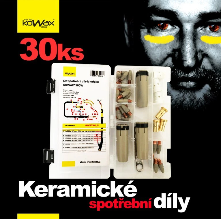 Sada spotrebných dielov Kowax horák MIG 500W