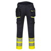DX445 Nohavice DX4 Hi-Vis s odnímateľným vreckom triedy 1