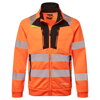 DX477 DX4 Hi-Vis mikina so zipsom