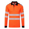 FR734 Ognjevarna polo majica z dolgimi rokavi Modaflame HVO PW3