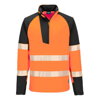 T172 PW3 Hi-Vis mikina 1/4 zips
