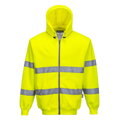 B305 Mikina na zips Hi-Vis