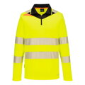 DX419 DX4 Hi-Vis Polokošeľa so zipsom L/S