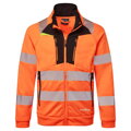 DX477 DX4 Hi-Vis mikina so zipsom