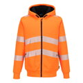 PW321 PW321 Hi-Vis zimná mikina so zipsom