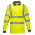 Bavlnené polo-tričko Hi-Vis Comfort L/S
